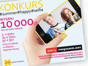 Super konkurs „Summer happy selfie”  w Reporter Young!